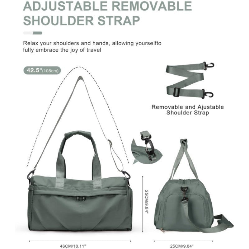 Premium Water-Resistant Gym Duffle Bag with Shoe Compartment