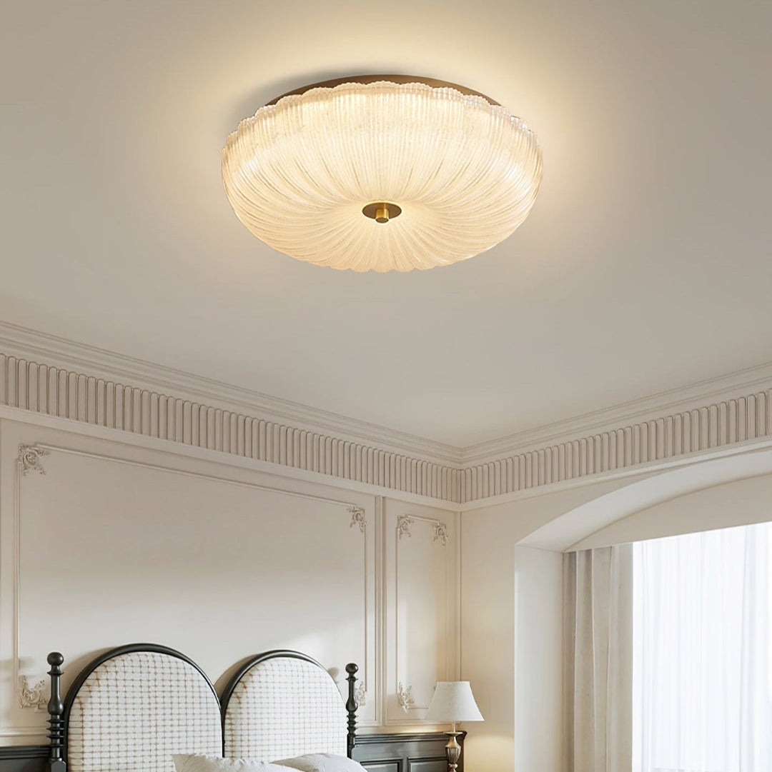 Halo Ceiling Lamp Ripple Glass