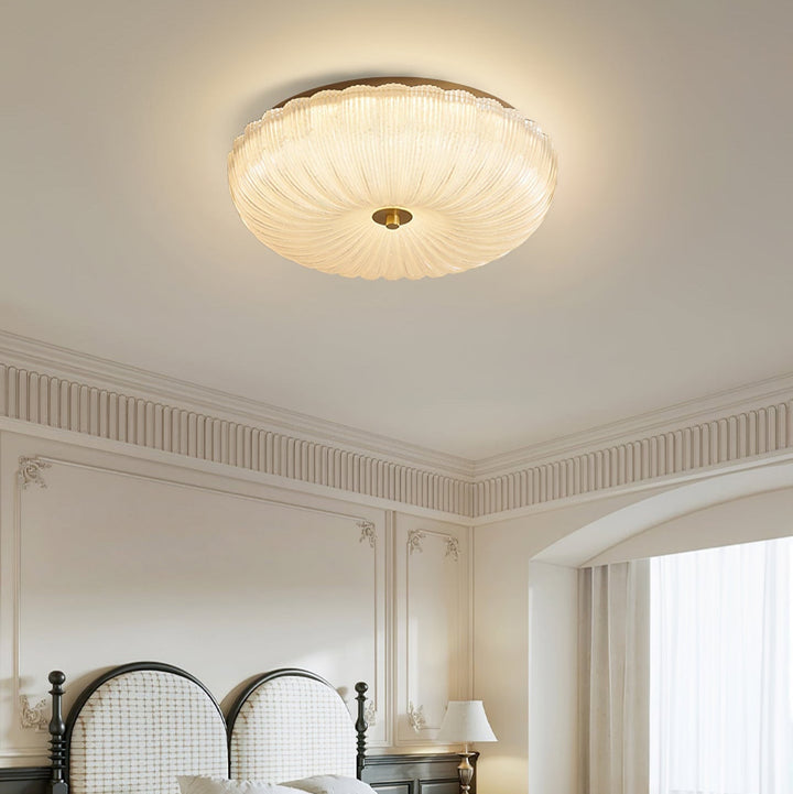 Halo Ceiling Lamp Ripple Glass