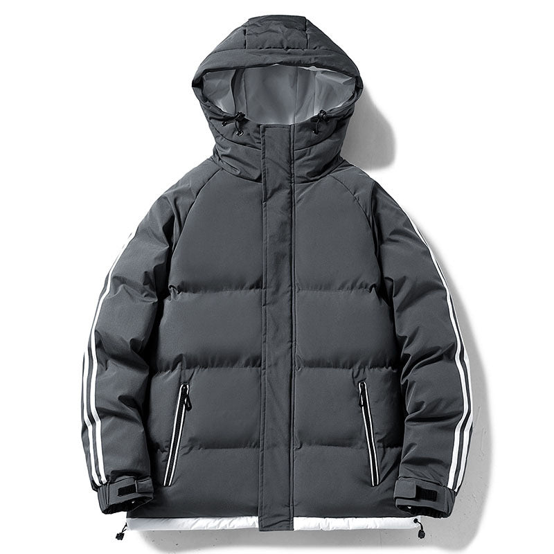 Gustav | Mens Down Jacket with Contrast Stripes — Sport-Look Puffer in 4 Colors M–3XL | Westmere