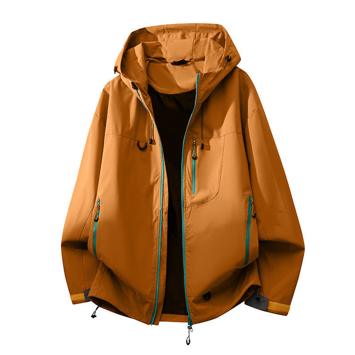 Women's All-Weather Technical Outdoor Jacket with Adjustable Hood and Multi-Functional Pockets
