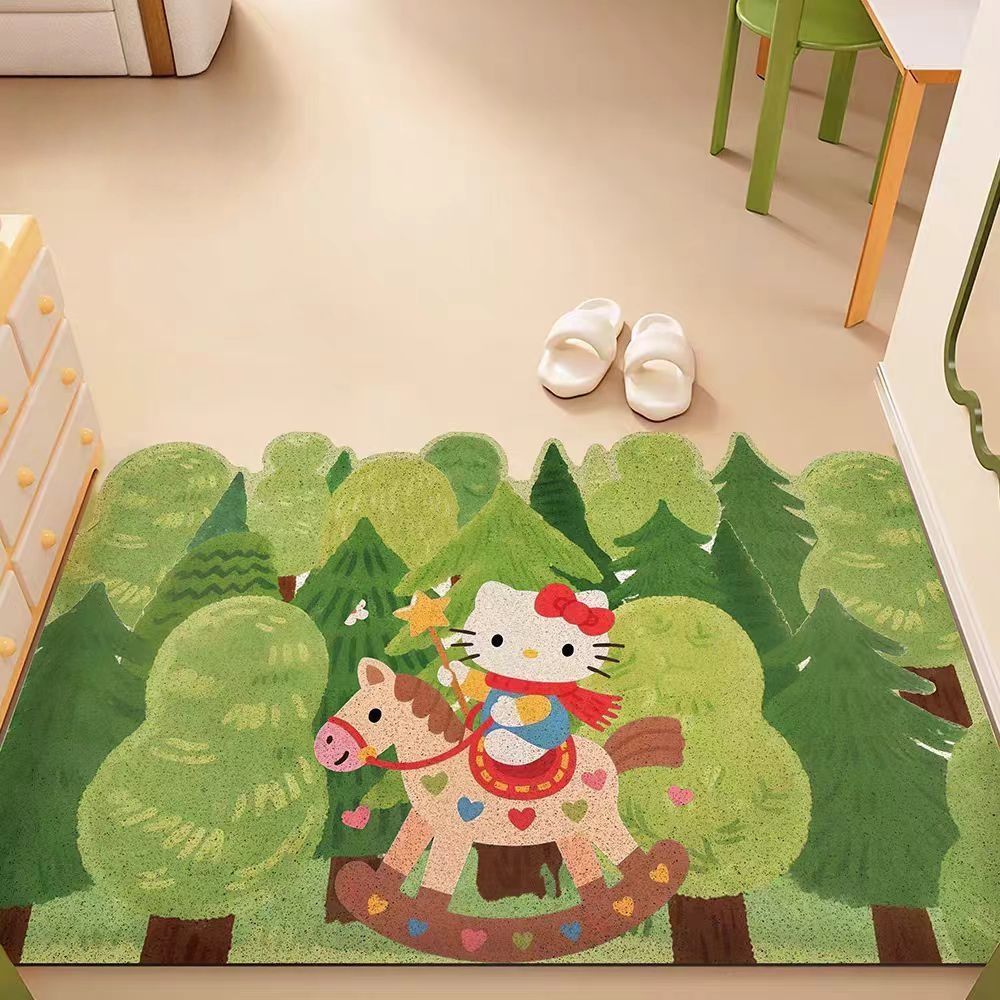 Whimsical Character Rocking Horse Area Rug for Kids' Rooms