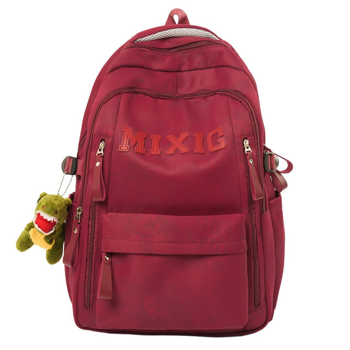 Modern Graphic Print School Backpack with Padded Straps