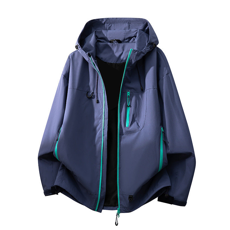 Women's All-Weather Technical Outdoor Jacket with Adjustable Hood and Multi-Functional Pockets