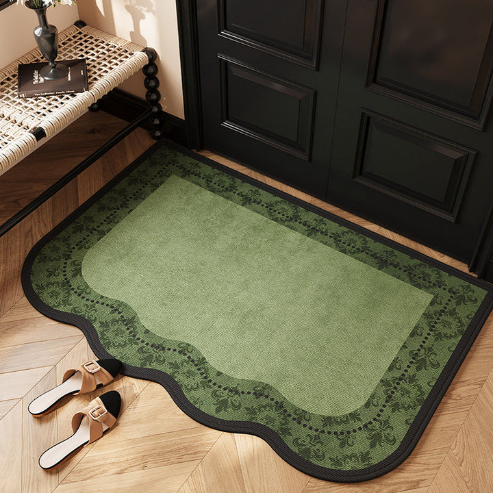Modern Herringbone Entryway Floor Mat – Durable Non-Slip Design