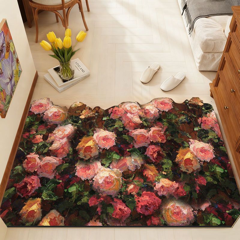 Botanical Bloom Floor Rug - Vibrant Floral Design for Any Room