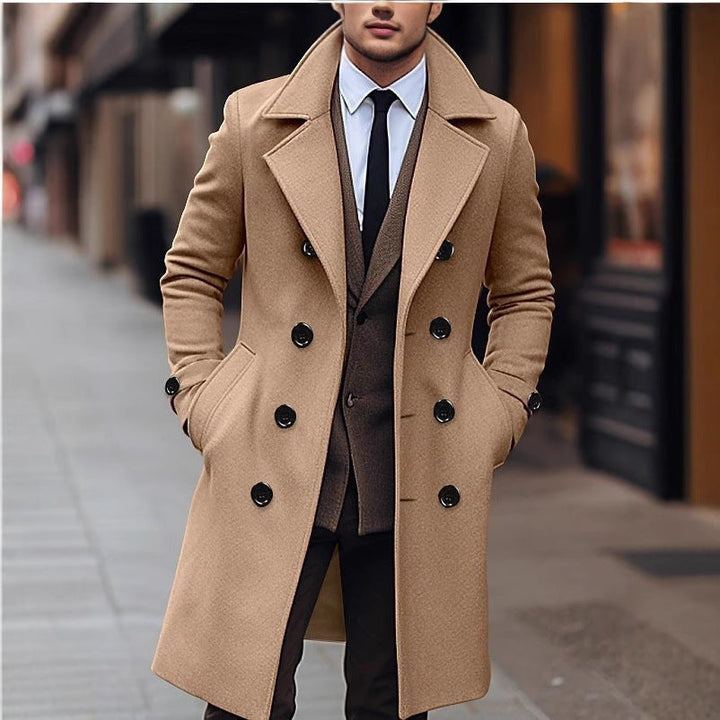 Waldemar | Mens Tailored Double-Breasted Coat — Slim Winter Coat in 4 Colors S–3XL | Westmere