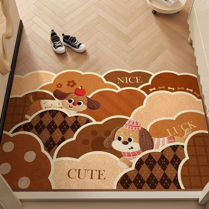 Cheerful Canine Welcome Mat - Durable Dog-Themed Doormat