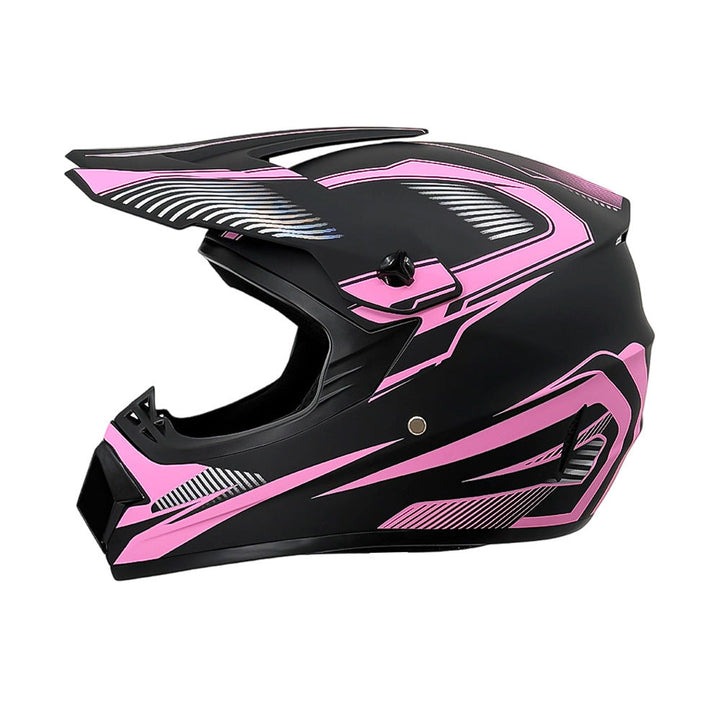 TrailShield Pro Full-Face Motocross Helmet with Extended Visor and Reinforced Chin Guard