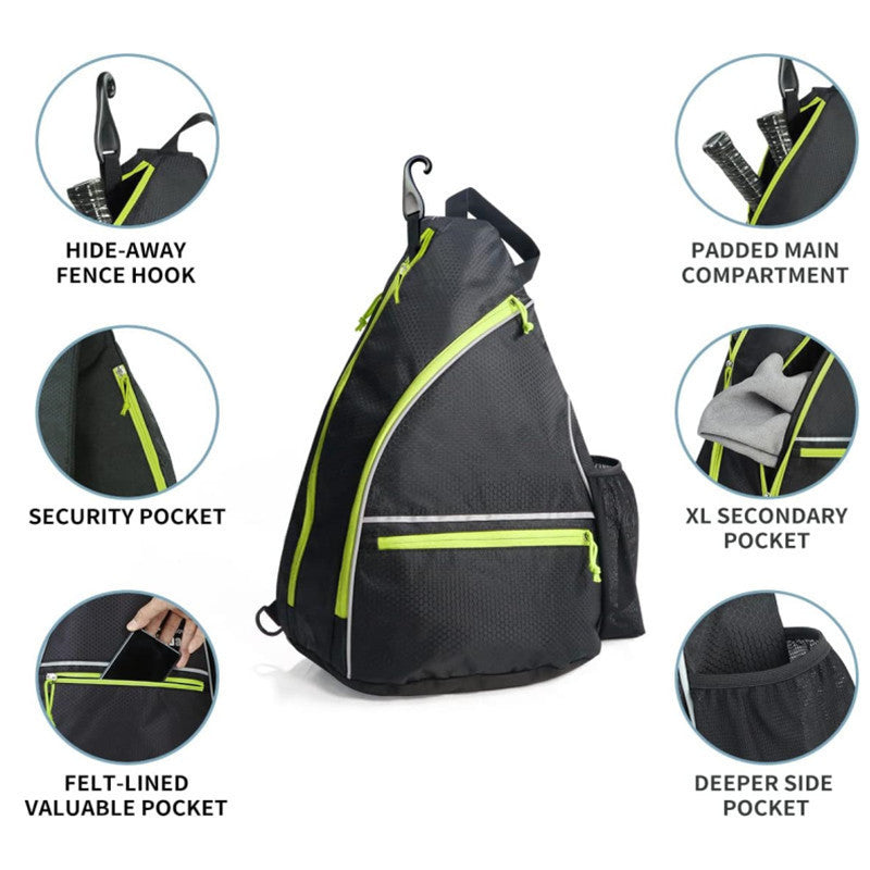 Active Athlete Sling Backpack - Water-Resistant Sports Bag