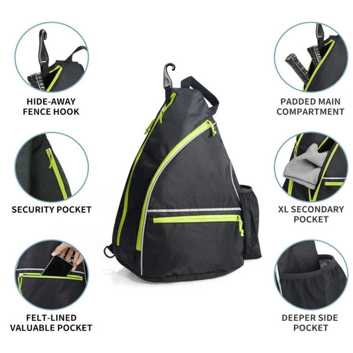 Active Athlete Sling Backpack - Water-Resistant Sports Bag