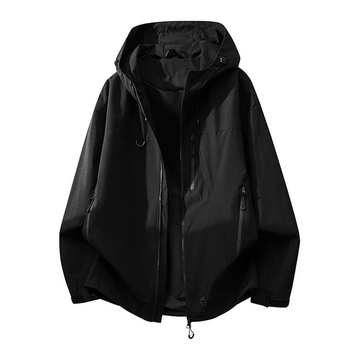 Women's All-Weather Technical Outdoor Jacket with Adjustable Hood and Multi-Functional Pockets