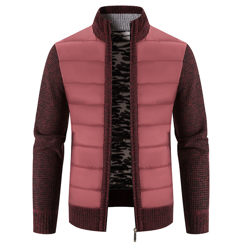 Bruno | Mens Bomber Jacket with Quilted Front and Knit Sleeves — Modern Bomber in 5 Colors M–3XL | Westmere