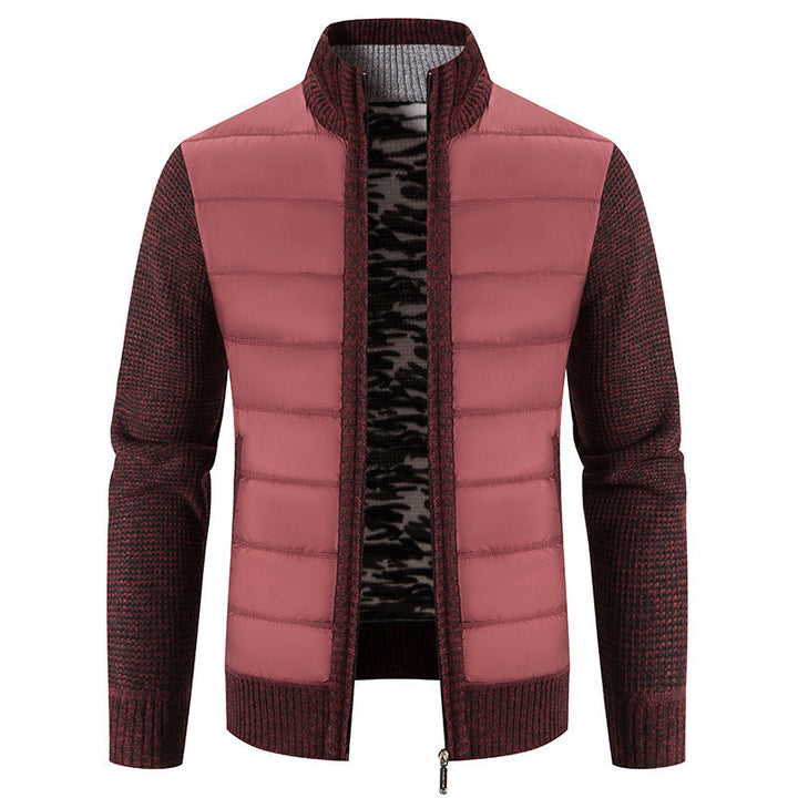 Bruno | Mens Bomber Jacket with Quilted Front and Knit Sleeves — Modern Bomber in 5 Colors M–3XL | Westmere