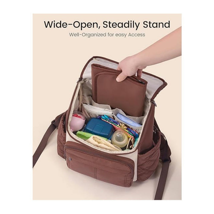 Quilted Everyday Carry Backpack with Insulated Pocket