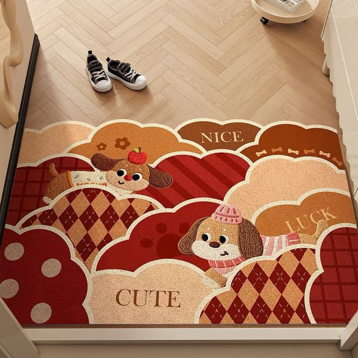 Cheerful Canine Welcome Mat - Durable Dog-Themed Doormat