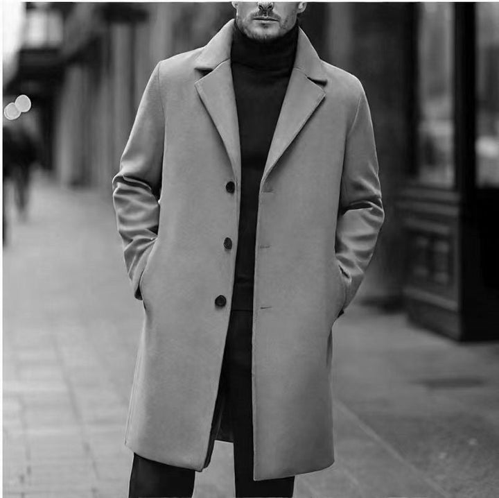 Kuno | Mens Coat with Lapel Collar and Straight Cut — Timeless Winter Coat in 5 Colors M–3XL | Westmere