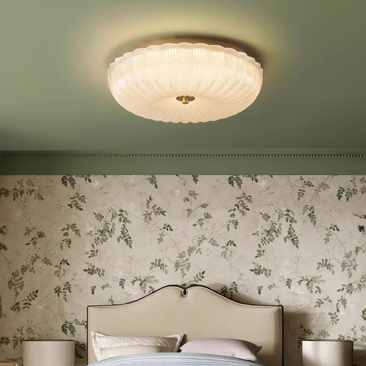 Halo Ceiling Lamp Ripple Glass