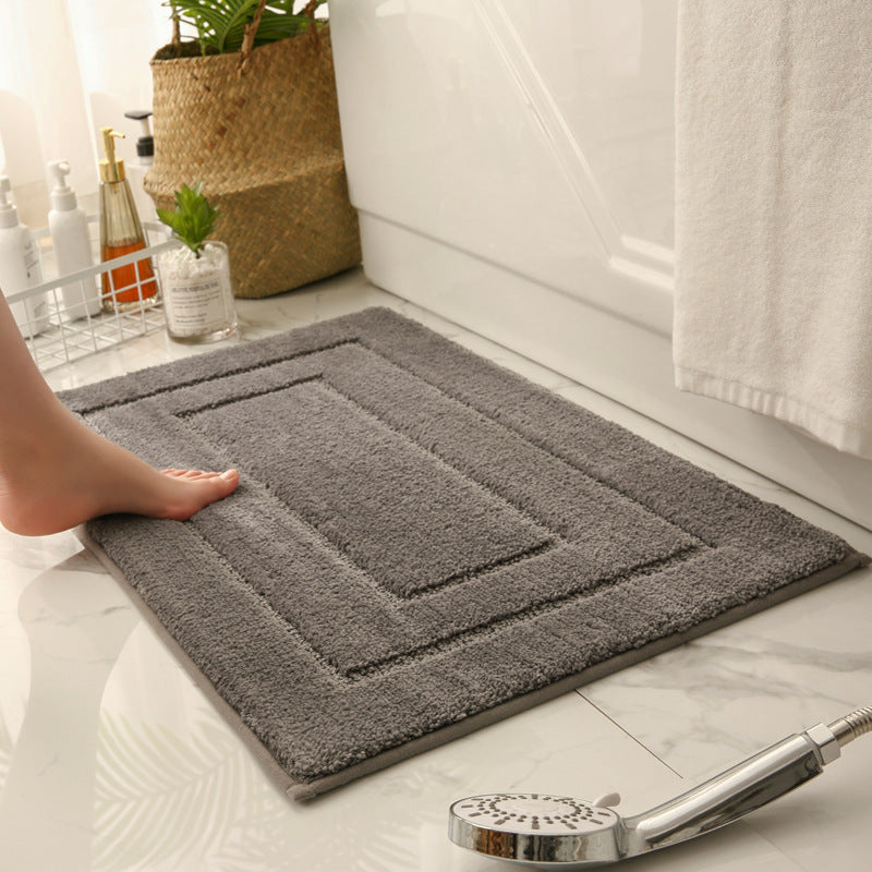 Premium Microfiber Bath Mat with Non-Slip Base