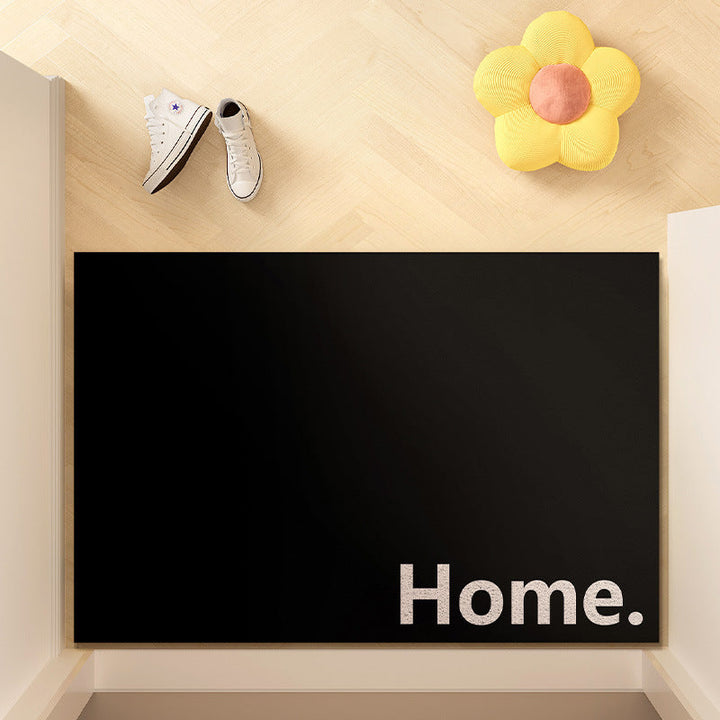 Smiley Face Welcome Entry Mat with Non-Slip Backing