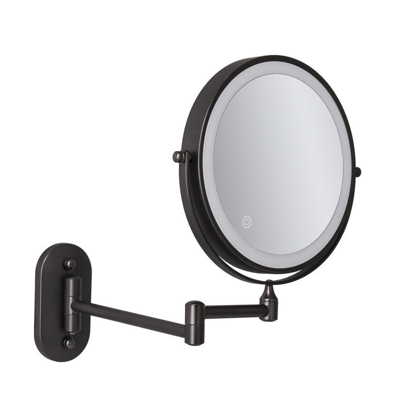 Premium LED Wall-Mounted Magnifying Mirror | 360° Rotation, 1X/10X Magnification, Rechargeable