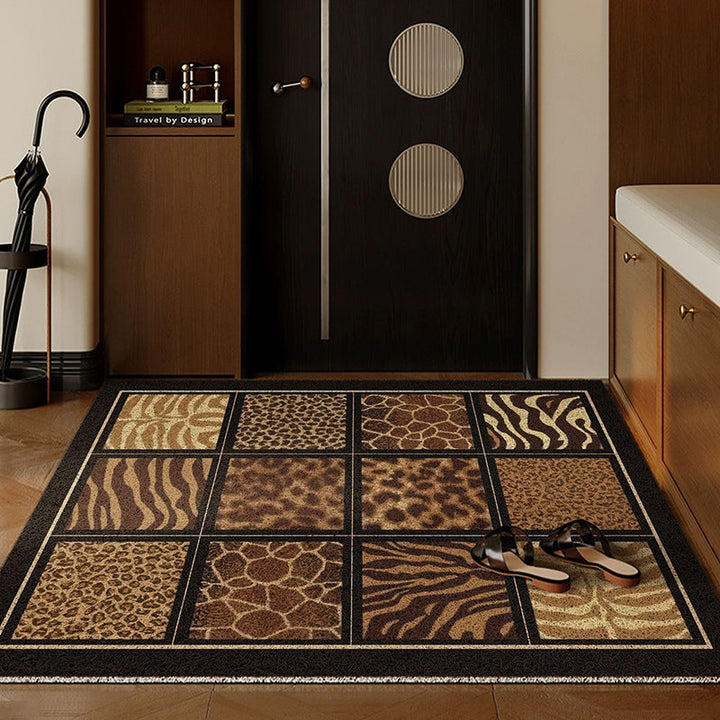 Wild Prints Entryway Floor Mat with Animal Patterns