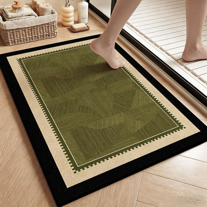 Botanical Garden Bath Mat - Vintage Floral Design