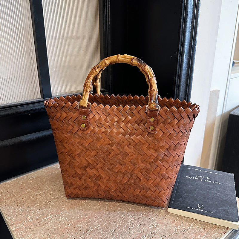 Artisan Hand-Woven Leather Tote Bag