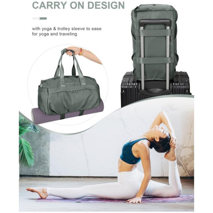 Premium Water-Resistant Gym Duffle Bag with Shoe Compartment
