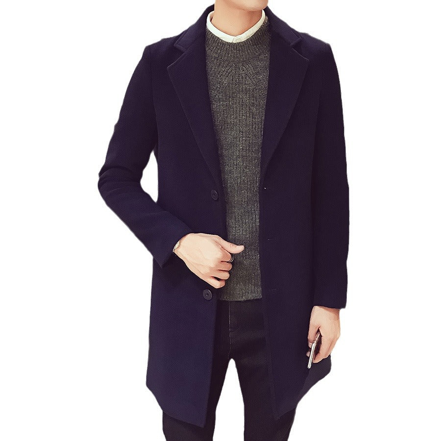 Dietmar | Mens Single-Breasted Coat with Slim Silhouette — Slim Winter Coat in 6 Colors M–3XL | Westmere