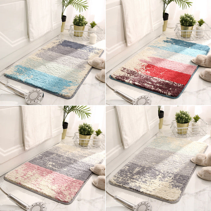 Premium Abstract Plush Bath Mat – Soft, Absorbent & Non-Slip