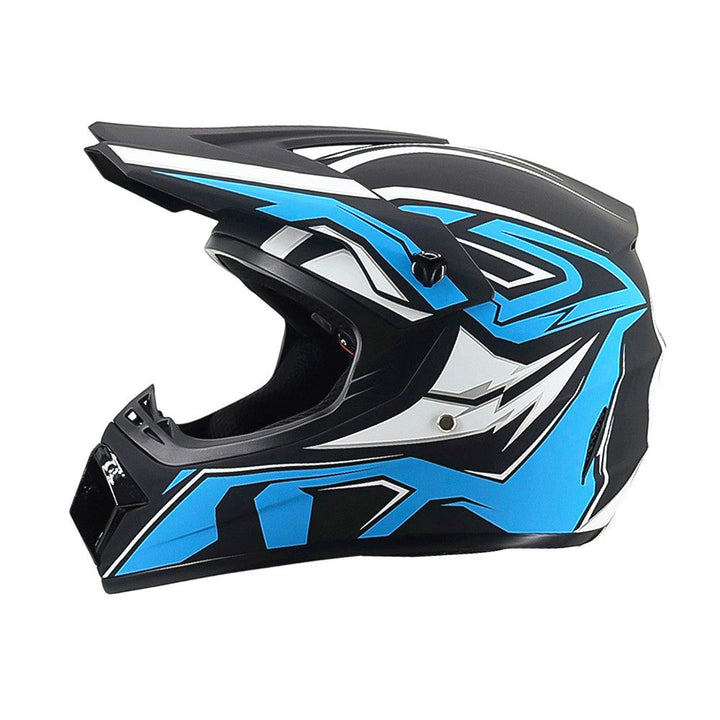 TrailShield Pro Full-Face Motocross Helmet with Extended Visor and Reinforced Chin Guard