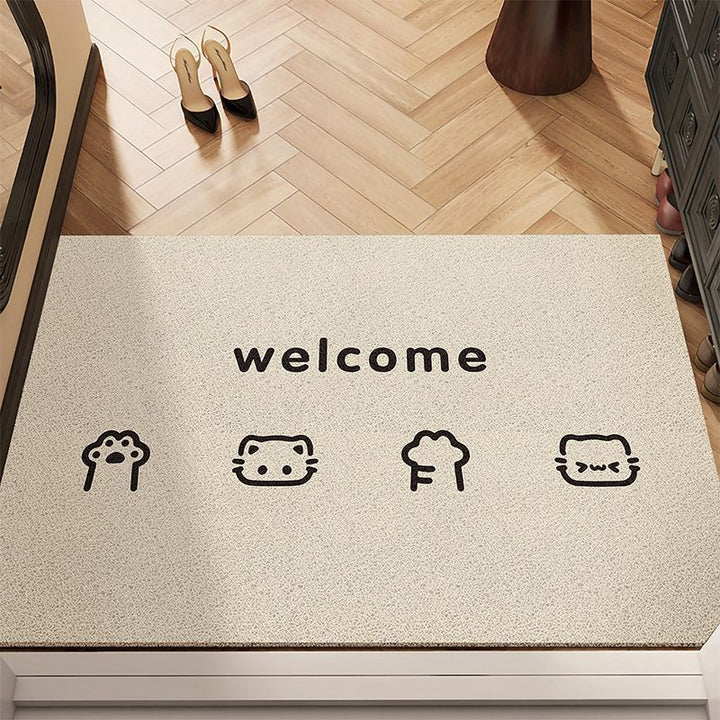 Cheerful Character Entryway Mat with Non-Slip Backing