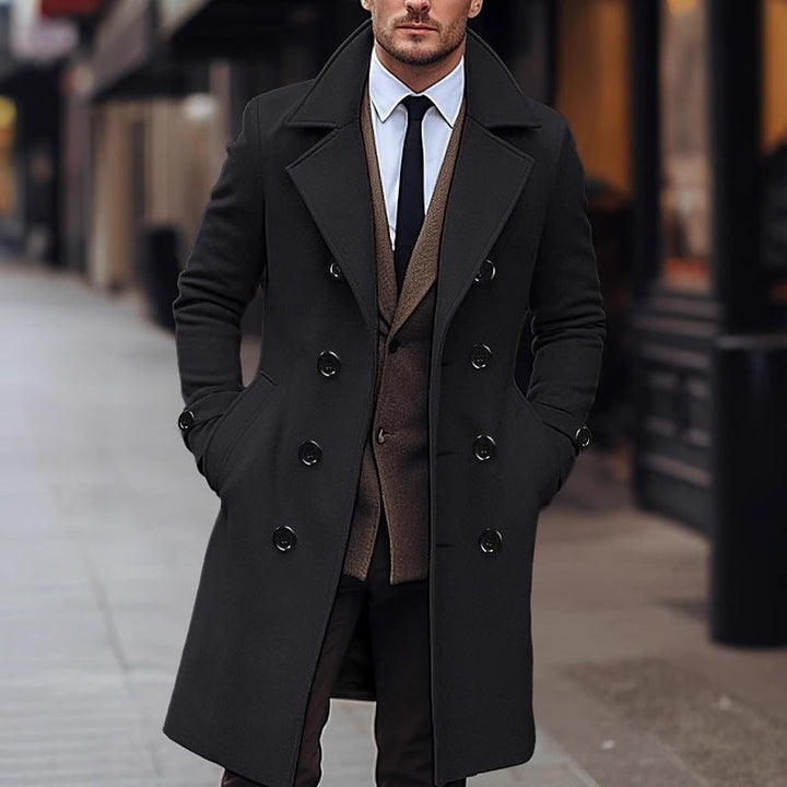 Waldemar | Mens Tailored Double-Breasted Coat — Slim Winter Coat in 4 Colors S–3XL | Westmere