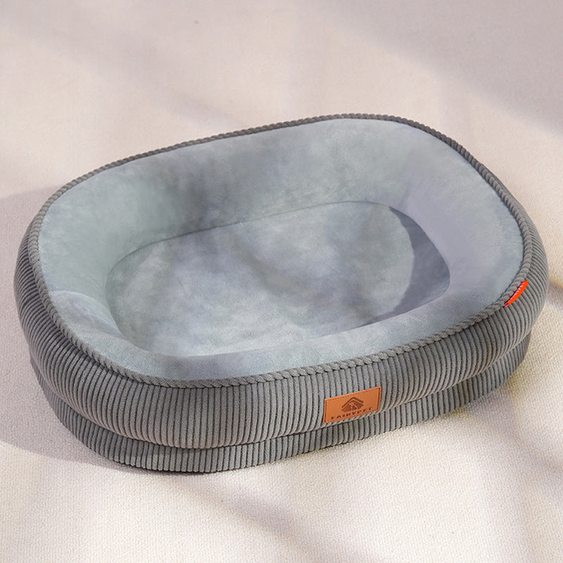 Premium Plush Pet Lounge Bed with Supportive Design