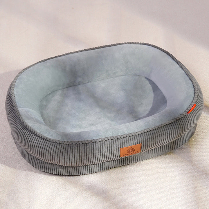 Premium Plush Pet Lounge Bed with Supportive Design