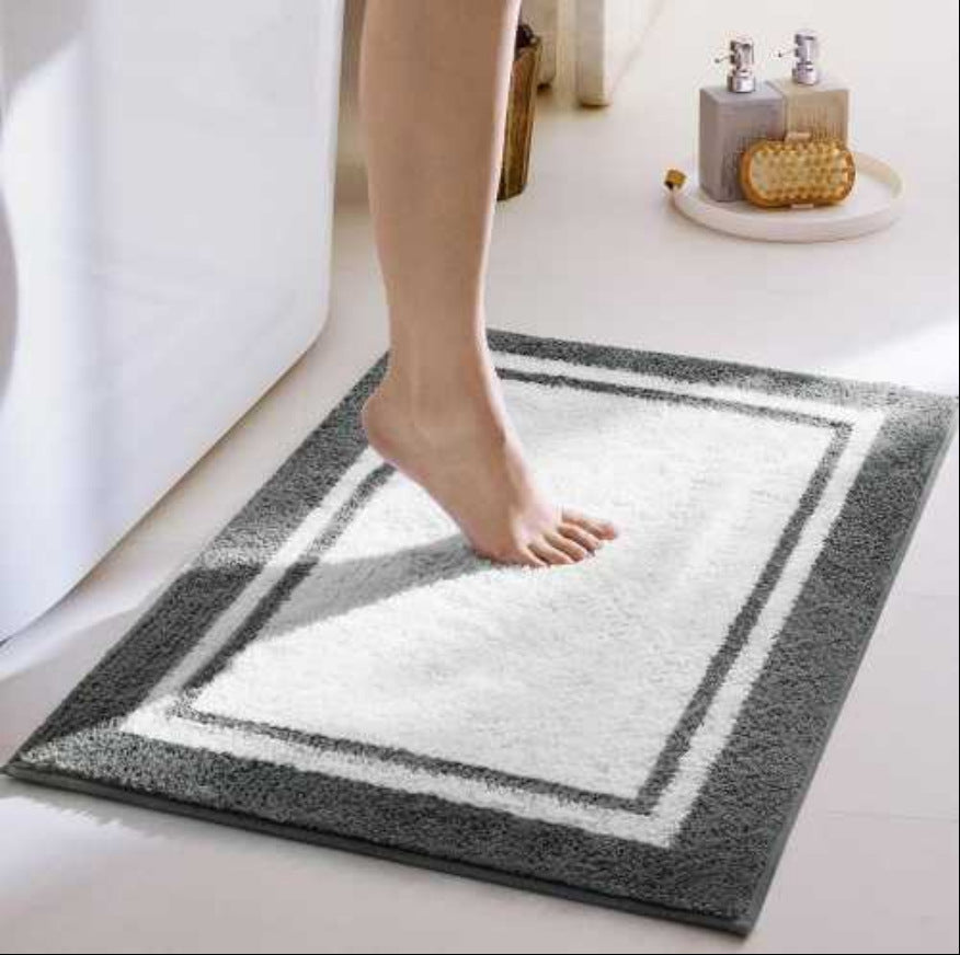 Premium Plush Bathroom Floor Mat with Non-Slip Backing