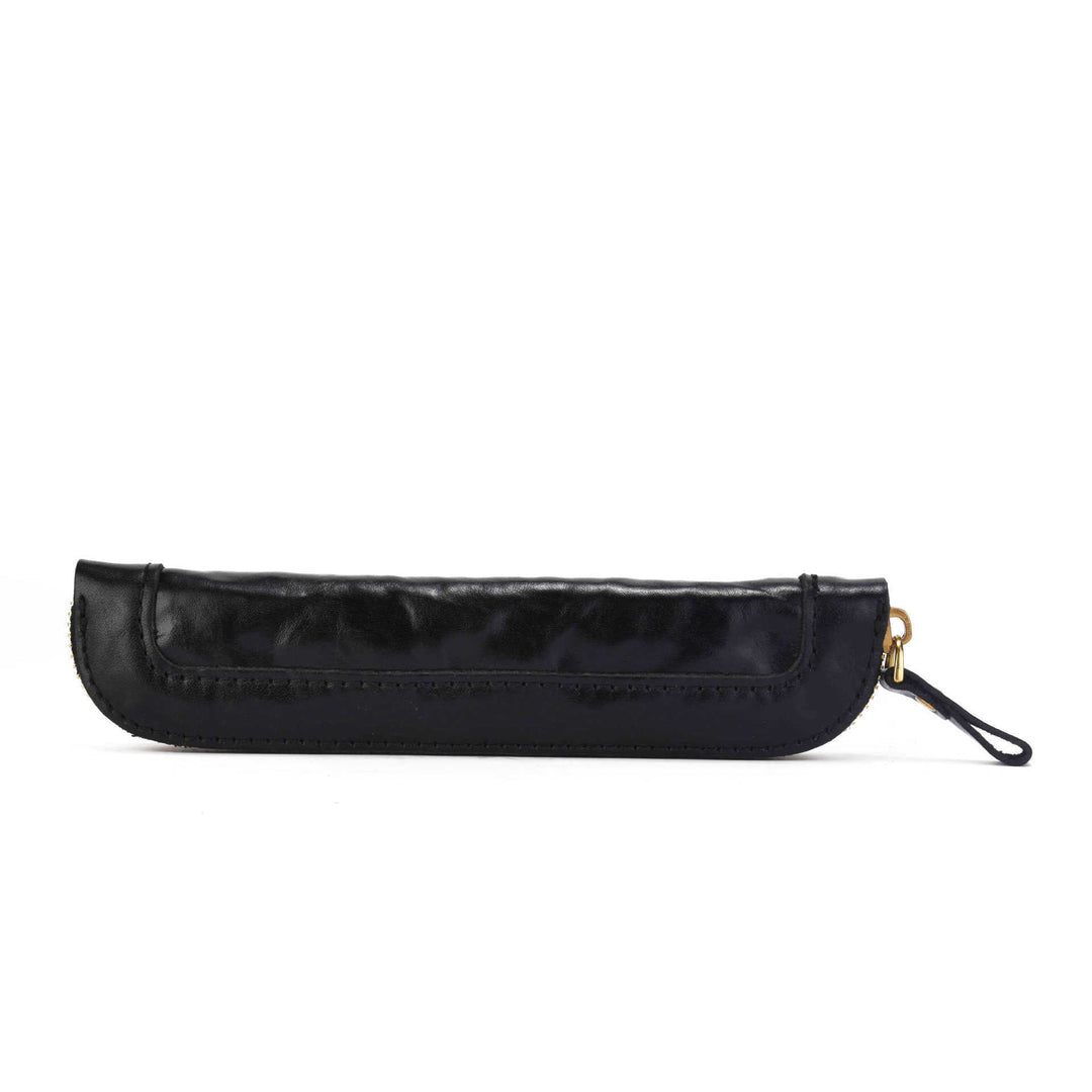 Premium Leather Desk Organizer - Genuine Leather Pencil Case