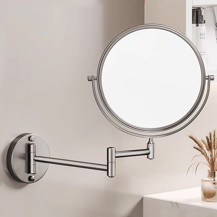 Premium LED Wall-Mounted Magnifying Mirror | 360° Rotation, 1X/10X Magnification, Rechargeable