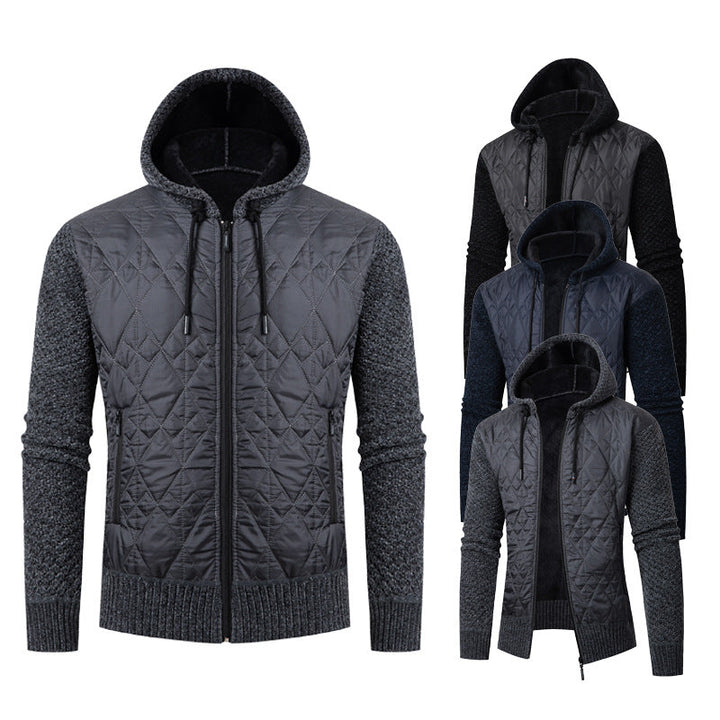 Konstantin | Mens Hooded Jacket with Padding and Teddy Lining — Warm Puffer in 3 Colors M–3XL | Westmere