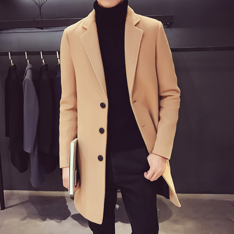 Dietmar | Mens Single-Breasted Coat with Slim Silhouette — Slim Winter Coat in 6 Colors M–3XL | Westmere