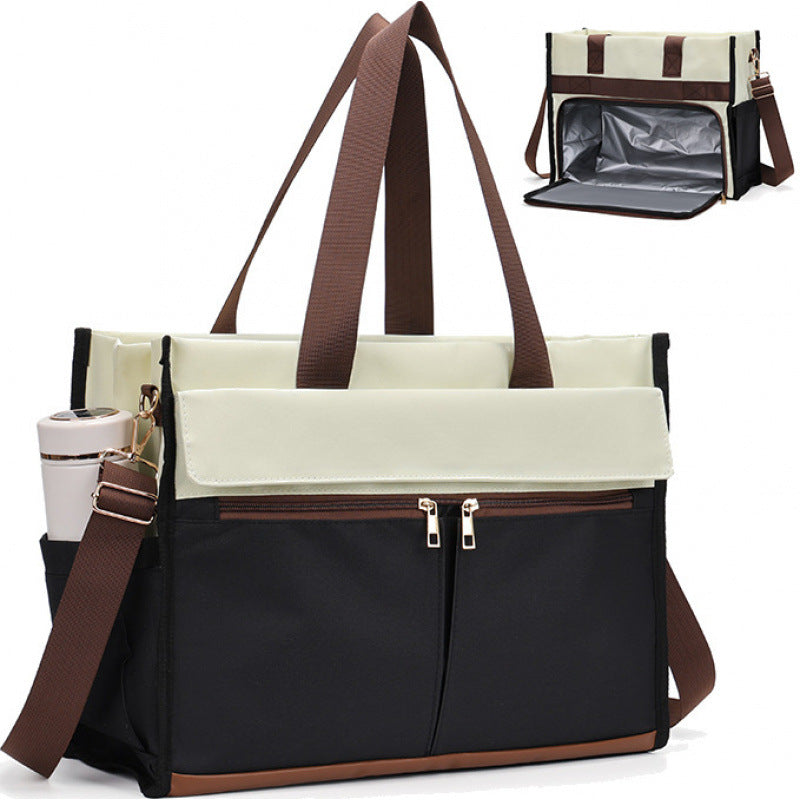 Urban Organizer Multi-Pocket Tote Bag with Insulated Compartment