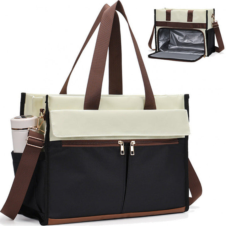 Urban Organizer Multi-Pocket Tote Bag with Insulated Compartment