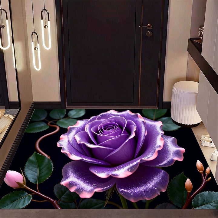 Botanical Bloom Premium Area Rug with Floral Pattern