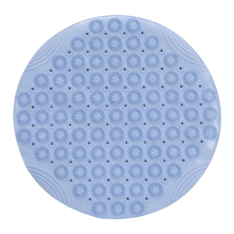 Cushioned Round Non-Slip Bath Mat for Shower & Tub Safety