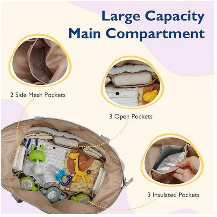Premium Woven Travel Duffle Bag with Removable Strap and Detachable Pouch
