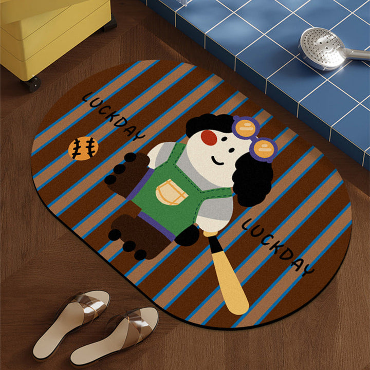 Cozy Canine Companion Area Rug with Dog Design