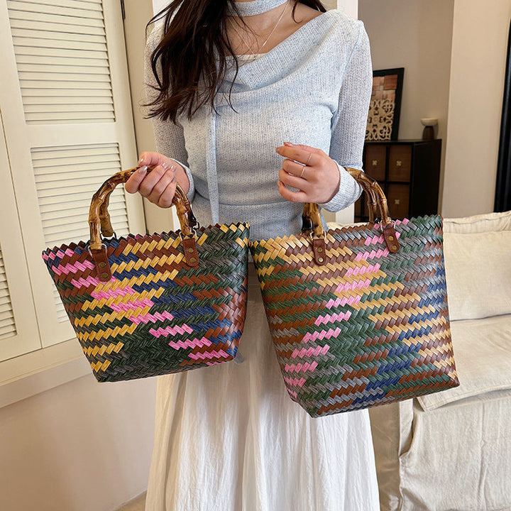Artisan Hand-Woven Leather Tote Bag
