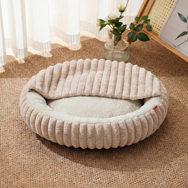 Premium Plush Pet Lounger - Soft Comfort Dog Bed