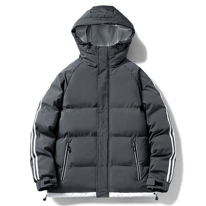 Gustav | Mens Down Jacket with Contrast Stripes — Sport-Look Puffer in 4 Colors M–3XL | Westmere